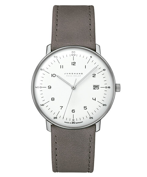 ザ*キ様 ユンハンス　マックスビル　定価81.900円　ライトブルー レザーベル ユンハンス(JUNGHANS) Max Bill sapphire glass サファイア