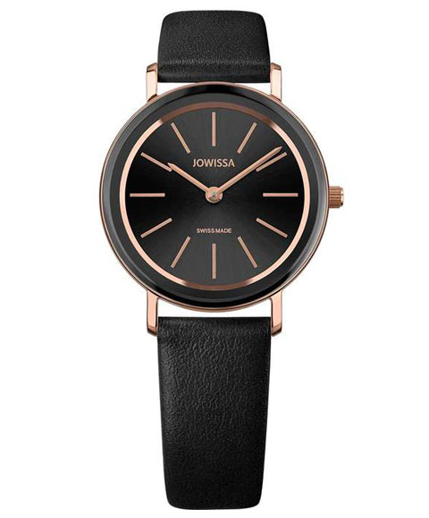 ジョウィサ アルト 4.387.M 腕時計 レディース JOWISSA Alto レザーストラップ ブラック系 19,906円