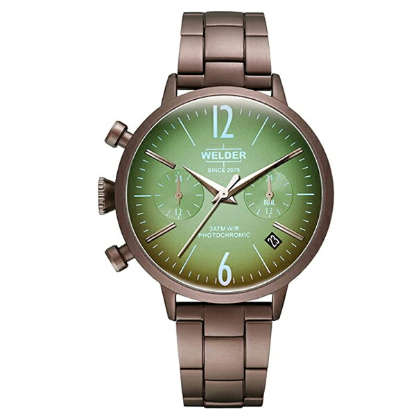 特価品 ウェルダームーディー 37mm ALUMINIUM BR ケース & ブレス WWRA121 腕時計 ユニセックス WelderMoody メタルブレス クォーツ ペアウォッチ 誕生日プレゼント ラッピング無料