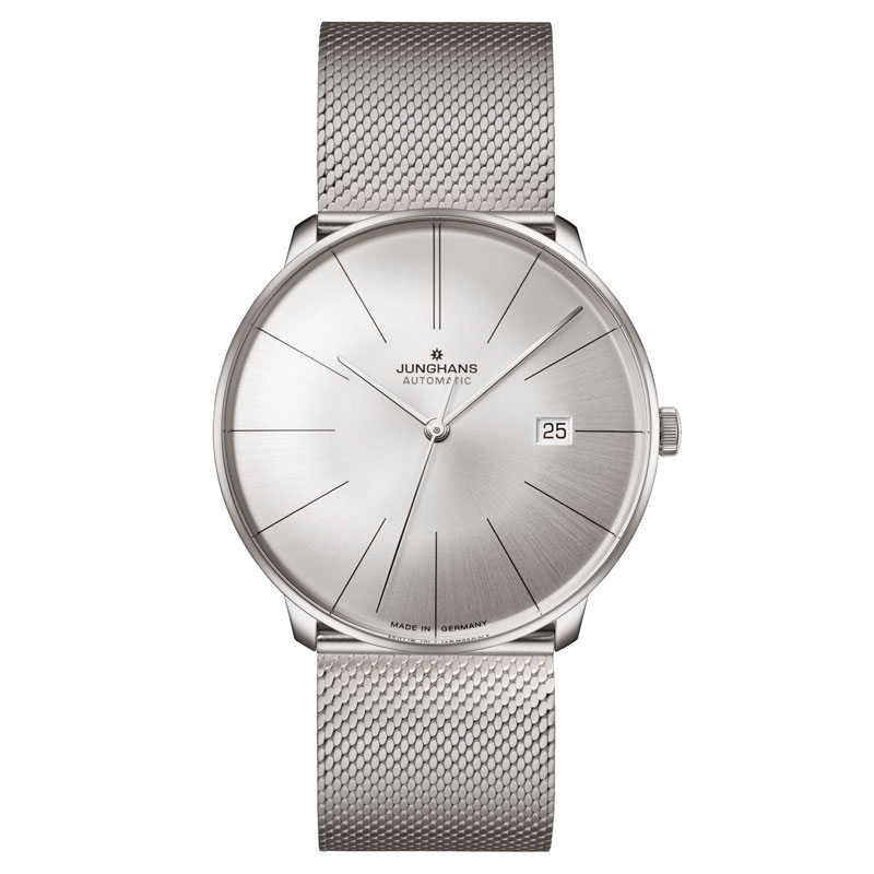 ユンハンス マイスター ファイン オートマティック 027 4153 44 サファイアクリスタル 腕時計 メンズ JUNGHANS Meister fein Automatic 自動巻 メタルベルト プレゼント 027/4153.44|インターナショナルモードGOSH