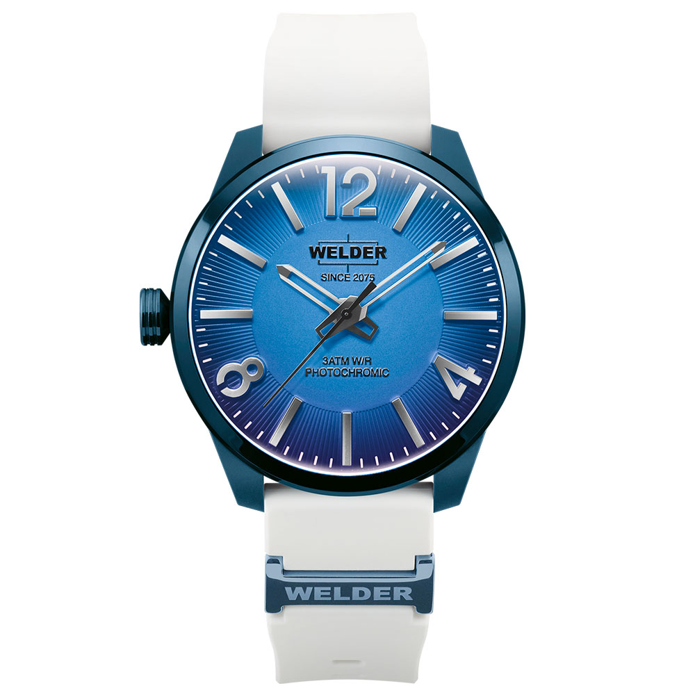特価品 ウェルダー スパーク WWRL1003 腕時計 メンズ ホワイト WELDER SPARK 46mm ラバーストラップ