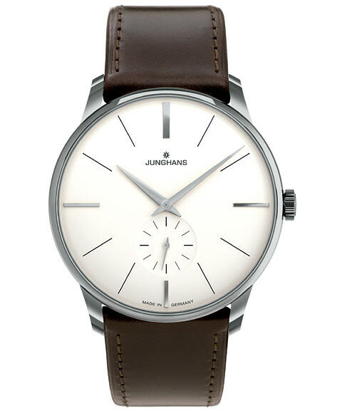 ユンハンス マイスター 027 3200 02 腕時計 メンズ サファイアクリスタル 手巻き JUNGHANS Meister Hand wind ユンハンス 027/3200.02 レザーストラップ ブラウン系