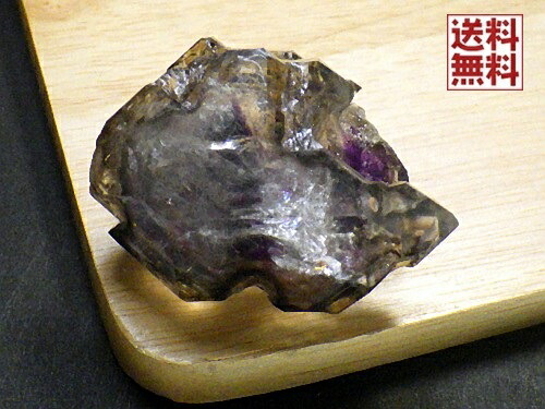 スモーキーアメジストクォーツ エレスチャル 骸骨水晶 ジャカレークォーツ ブラジル産 送料無料 No.0１