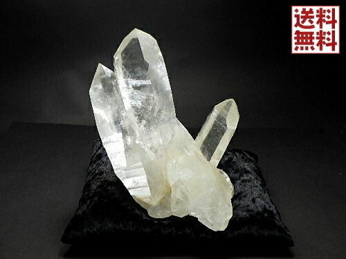 レーザークォーツクラスター 天然水晶 台座クッション付き クリスタルクォーツ Crystal Quartz ディアマンティーナ直輸入 全国送料無料 No.３８｜YUGOSTAR（ユーゴスター）