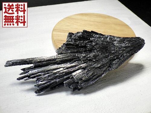 特大ブラックカイヤナイト１１２ｍｍ ９２g 藍晶石 Kyanite 結晶 原石 1点物 コレクター ブラジル産 全国送料無料 NO.０９