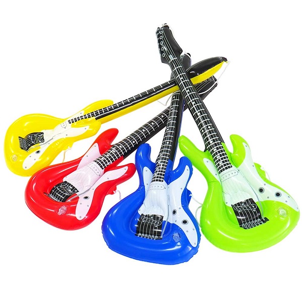 楽天市場】【12個セット】【ビニール玩具 ギター】エアーエレキギター