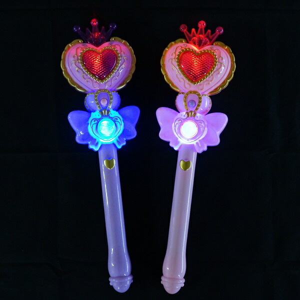 【光るおもちゃ】光る！音付きエンジェルハートスティック 6個セット【光るおもちゃ 光る おもちゃ 縁日 お祭り 夏祭り 景品 玩具 景品玩具】画像