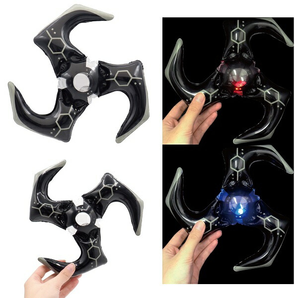 光る！NINJAエアー手裏剣 24個セット【景品 子供会 縁日 お祭り 夏祭り 空気ビニール ビニール おもちゃ 剣 ソード エア玩具】画像