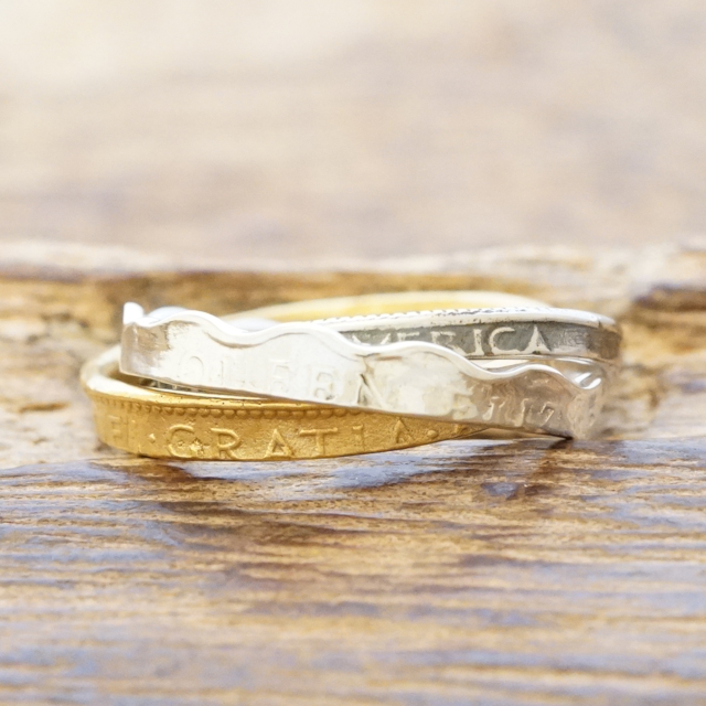 早い者勝ち　ティファニーペアシンプルな金属製リング 2個セット 中古・古着通販】TIFFANY & Co. (ティファニー) サマセット