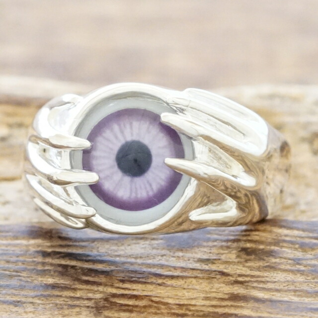 楽天市場】目玉 義眼 リング 指輪 シルバーロック バンド ヴィジュアル