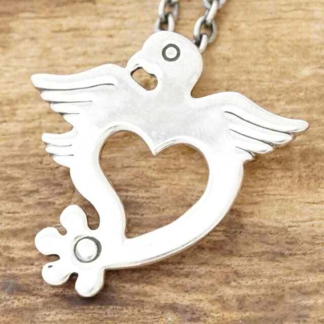 NORTH WORKS(ノースワークス) イーグル ネックレス シルバー 鳩 鳥 バード ハート ヴィンテージ コイン ハンドメイド アクセサリー メンズ　レディース アメカジ サーフ ネイティブ N-308 【ギフト包装】【送料無料】