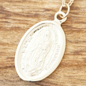 楽天市場】【不思議のメダイ】k10 ゴールドネックレス マリア