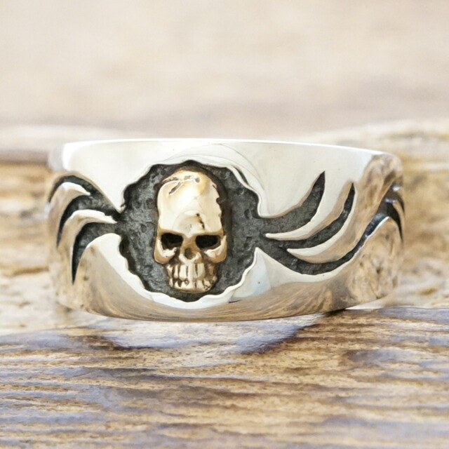 楽天市場】TJK スカル リング 骸骨 ドクロ シルバー 925 指輪 ゴールド