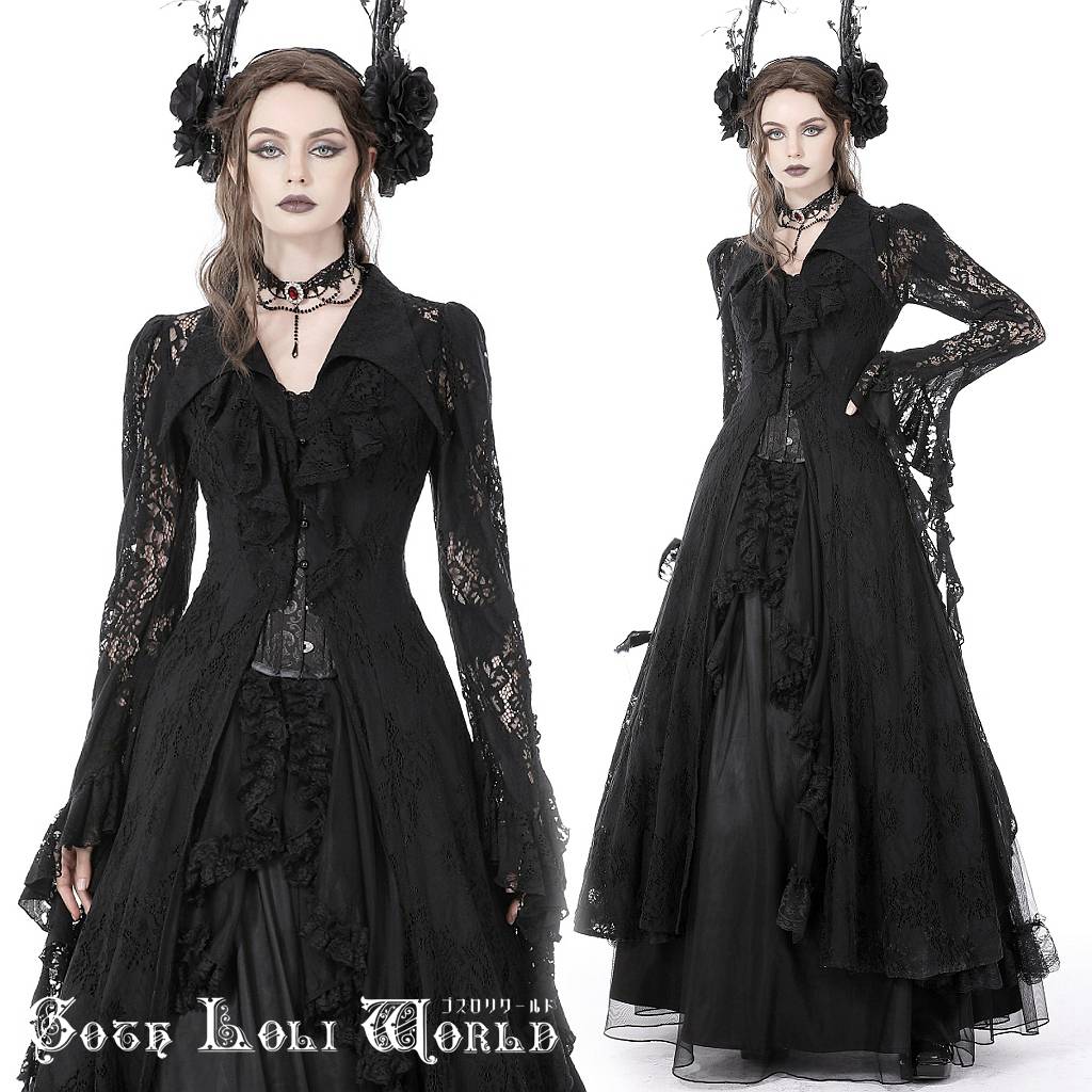 当日送りとどける 即納 DW734 ゴスロリファッション レースフリルウィッチ風 衣裳 御召しもの ゴシック ロリータ ロリィタ 視覚的系 視覚的系 V系 ライブ御召しもの 一こま御召しもの 上演御召しもの でき事御召しもの 仮面舞踏会 ハロウィン 御召しもの