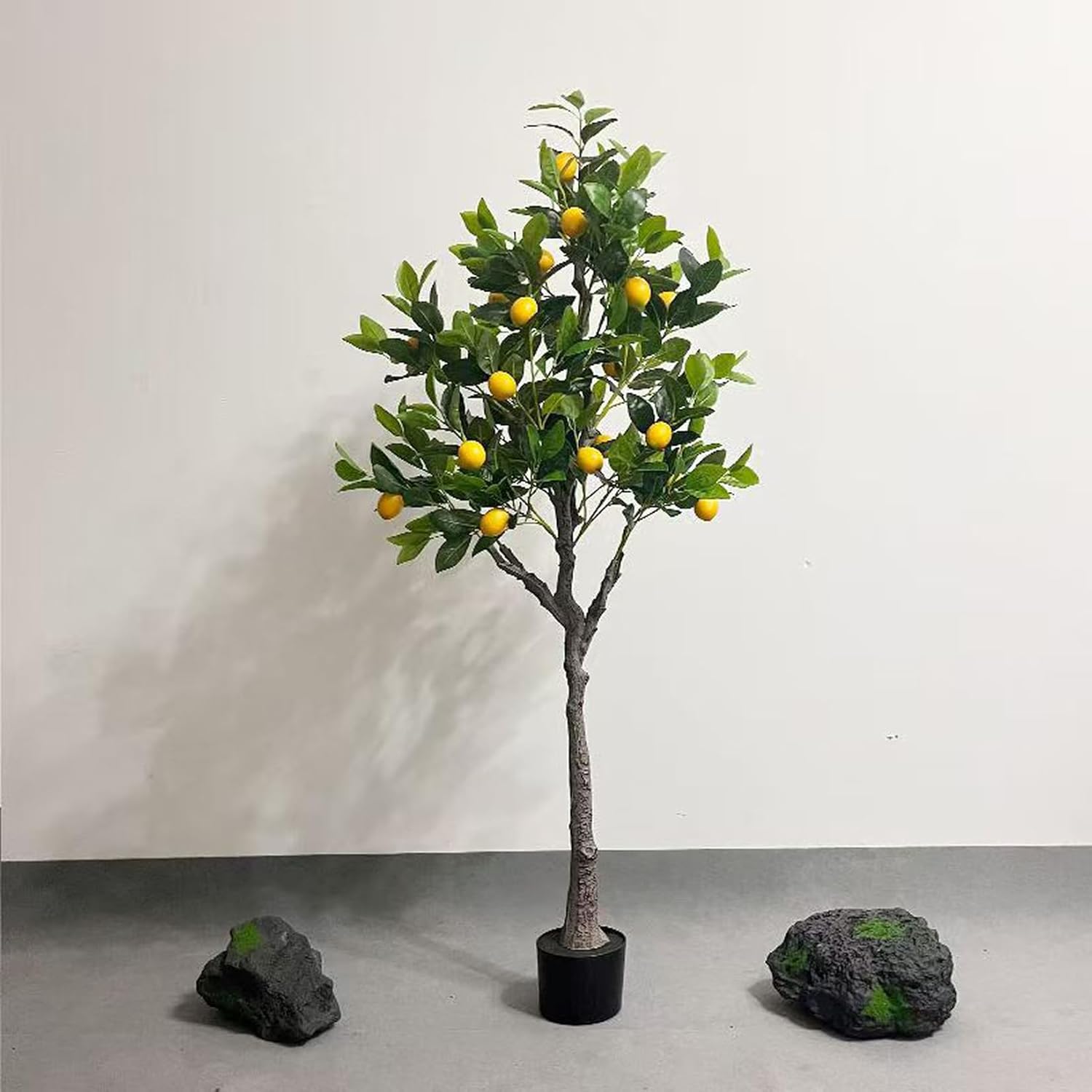 フェイクグリーン 観葉草木 造花 人工草木 大型 室内装飾 室内用 写実的 檸檬の木 今めかしい 枯れない 検査と修理不必要 お取りつくろう飾り気の無い リビング 部屋の入り口 事務室 バス発着場 210珊 美容院 かざり付ける