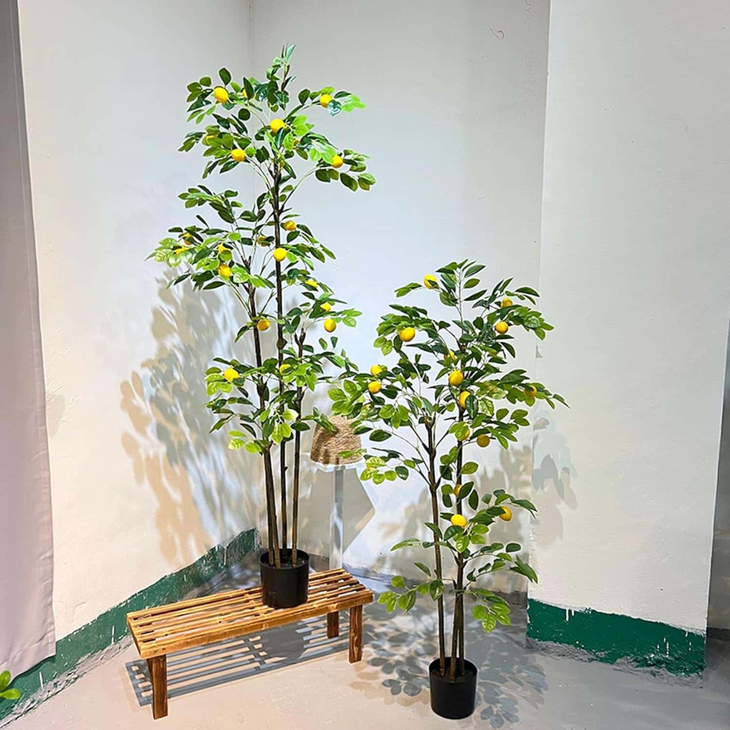 大型 フェイクグリーン 人工観葉草木 人工草木 晴れ晴れしいな色 室内装飾 人工あずま屋 檸檬の木 人工木 コンピューターシミュレーション天然木 水やり不必要 枯れない 180珊 屋内 室外 養護ホーム やって行く雑貨 引き移る祝