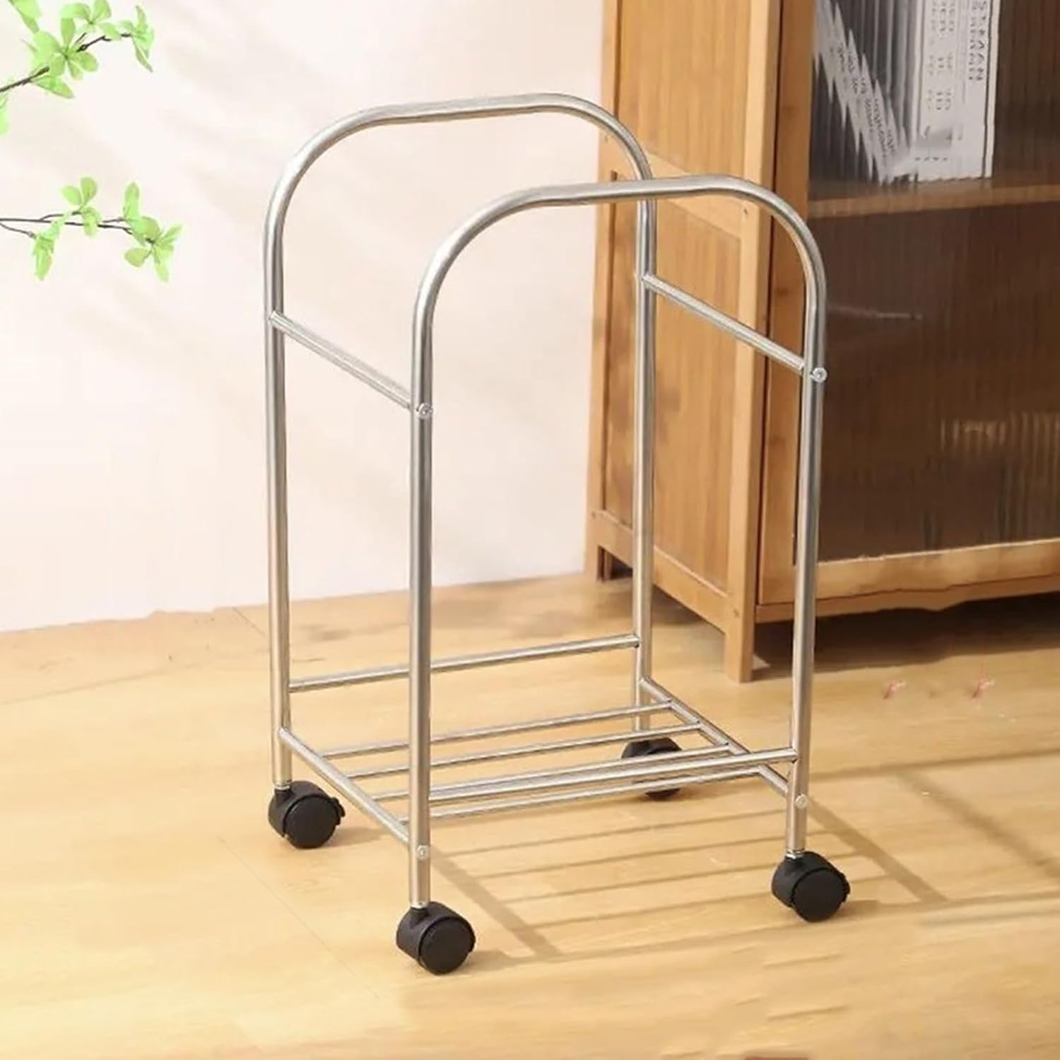細長い切口 仕合わせ 28*30*55A 手押し車 キャスター付き添い人 今めかしい 幅28 奥ぶかさ30 高さ55 スチール写真 しろがね色 細長い切口納める 唐鋤ま納める 細長い切口納める 勝手もと手押し車 勝手もと仕合わせ 姿勢仕合わせ 幽客