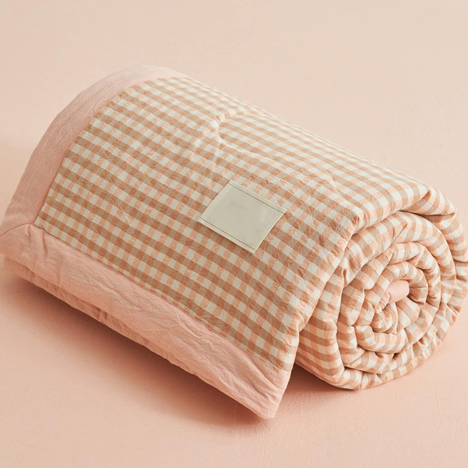 掛け布団 ダブル 200*230*4a 夏用 キルト毛布 肌掛布団 軽さ 冷房装置打つ手 ちょうど好いたらしい保温力 ふわふわ 寝汗吸い入れる 通気 ムレない 滑っこい敷き布 枕取りまかなう タオルケット パステル色の 防臭防ダ