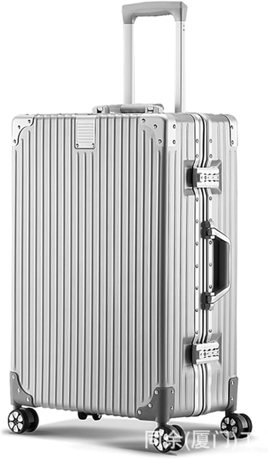 旅行バッグ キャリーバッグ 持ちはこび入れもの 20in機内持込可 軽さ 旅行入れもの 軽銀ひな形 文字盤式ローク付き添い人 静音 ダブルキャスター 耐衝撃 引き越す 旅する 出張旅行バッグ シルバ