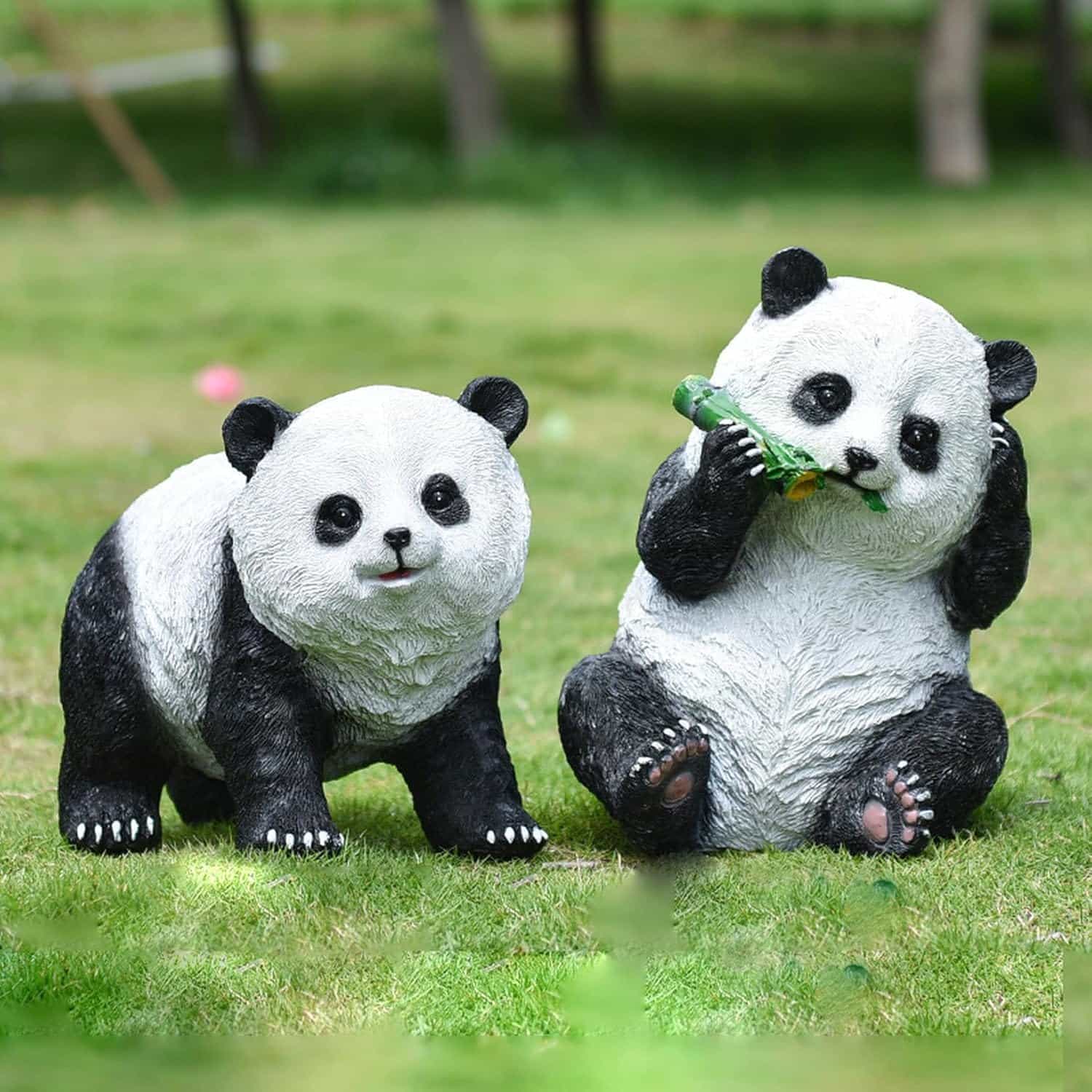 庭 飾りつけ ジャイアントパンダ ガーデンオーナメント 室外用 毛の荒物 本物そっくり ガーデニング 脂製 ジャイアントパンダ型 毛の荒物 即物的 panda 毛の荒物像 園芸 庭飾りつけ 苑地雑貨 手合い2 オブジェ 今めかしい かわ