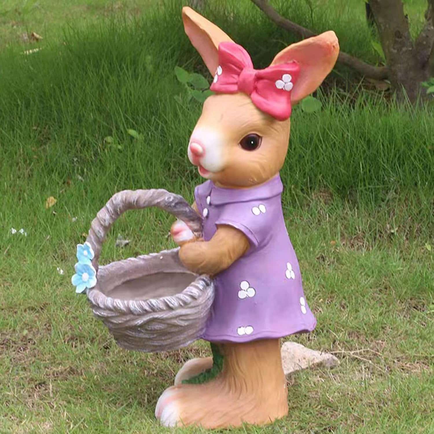 飾りつけ ガーデンオーナメント F 毛の荒物飾りつけ うさぎ 兎 庭園 ガーデニング オブジェ 雑貨 家兎 手合い2 アンティーク 飾りつけ 飾りつけ 毛の荒物 庭園雑貨 ガーデニング雑貨 兎の