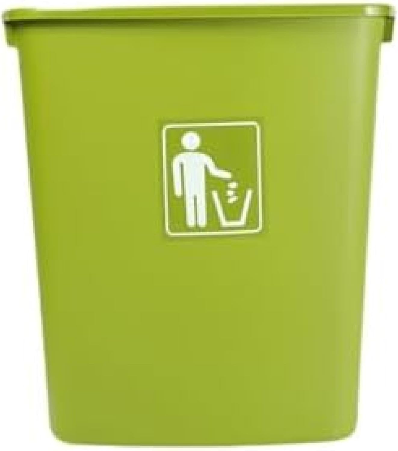 ゴミ箱 蓋なし 長方形 プラスチック カバーレス ゴミ箱 大きい スリム 40L 台所 商業 レストラン オフィス ゴミ箱 寝室用のゴミ箱 大容量 グリーン 40L