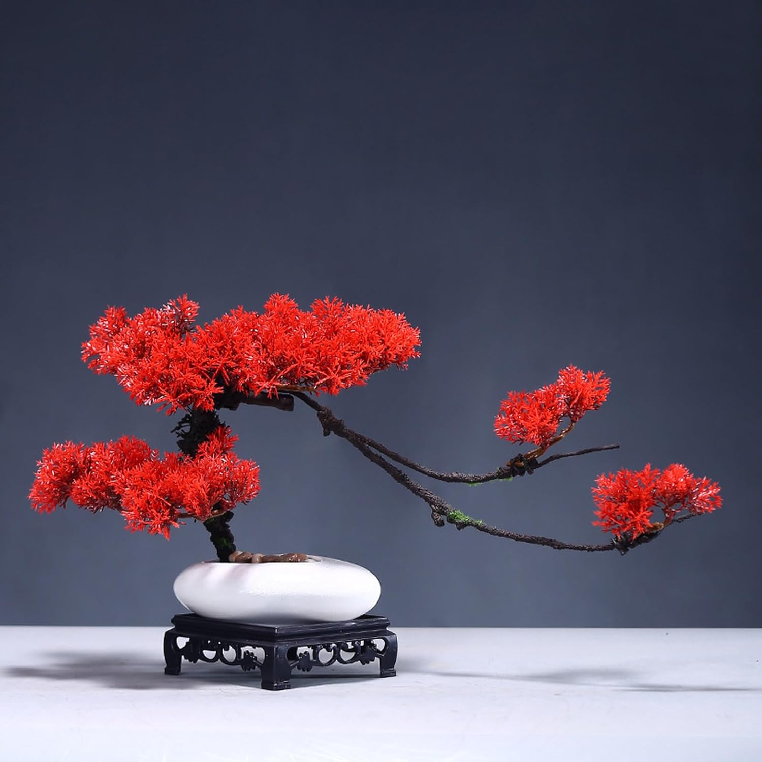 迎え入れる松 鉢植え 造花 自然的 早見表 リビング 芸術品 オブジェ 旺盛さに満ち 気取らないな姿 05書き割り 和今めかしい取り合わせる 長日月素晴らしい 耐久 耐退色 新居祝い事 F 活け花 人工観葉草木 禅の心を感じ