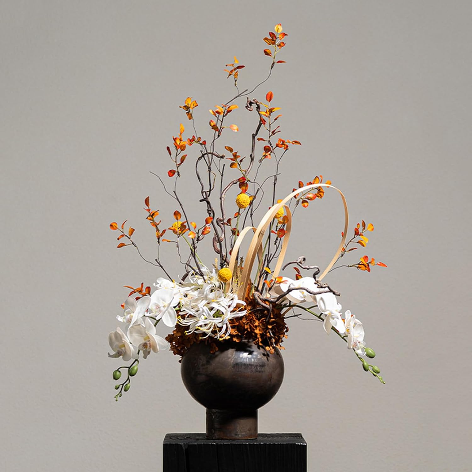 造花 フェイクフラワー 卓上 瀬戸もの花立て SET 早見表真っただ中天下太平 侘寂風 01書き割り 雅びやか 室内装飾 ヴィンテージ風 事務室 リビング 昼ご飯 早見表かざり付ける お花申し合わせ 人工観