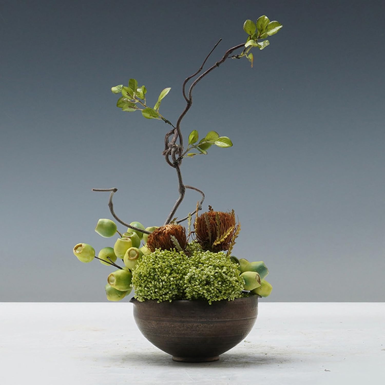 造花 室内装飾 禅意 鉢植え 人工観葉草木 お花申し合わせ 枯れない 卓上 室内 事務室 リビング 軽奢華 気取らないな姿 旺盛さに満ち 気取らないな仕上がり エントランス状態 05書き割り 引き移る祝い事 工作