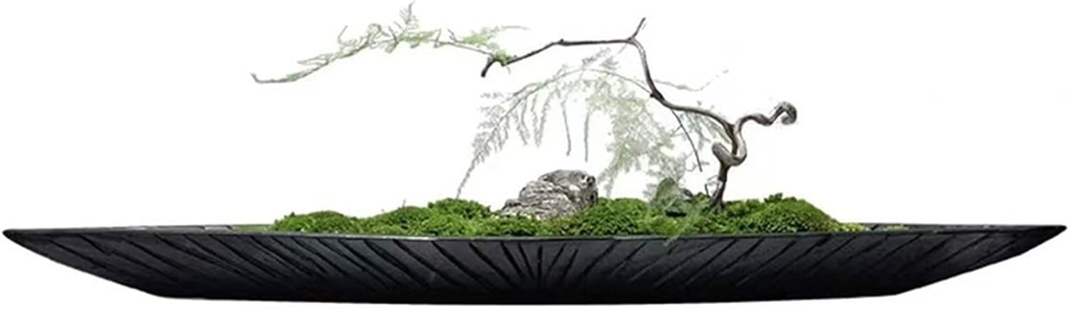 船型 人工苔盆栽 01書き割り 室内装飾 67*13*20コマーシャル 禅的佇まい 和今めかしい取りあわせる 枯れない 事務室 晴れ晴れしい 中古風 プリザーブドモス 事務机とっ始め飾りつけ サイドテーブル 旺盛さに満ち 鉢