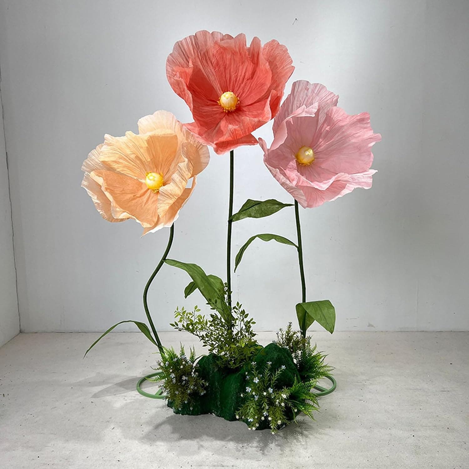 フェイクフラワー 造花 大型 蓮の花 途轍も無いな薔薇 枯れない そっくり 室内 バス発着場 リビング 上がり段横用 虞もの言う花 うつり変わり 室内装飾 お手々お手伝いさん 飾り気の無い保? 人工観葉草木 端っこ飾りつけ 6.SET 高さ