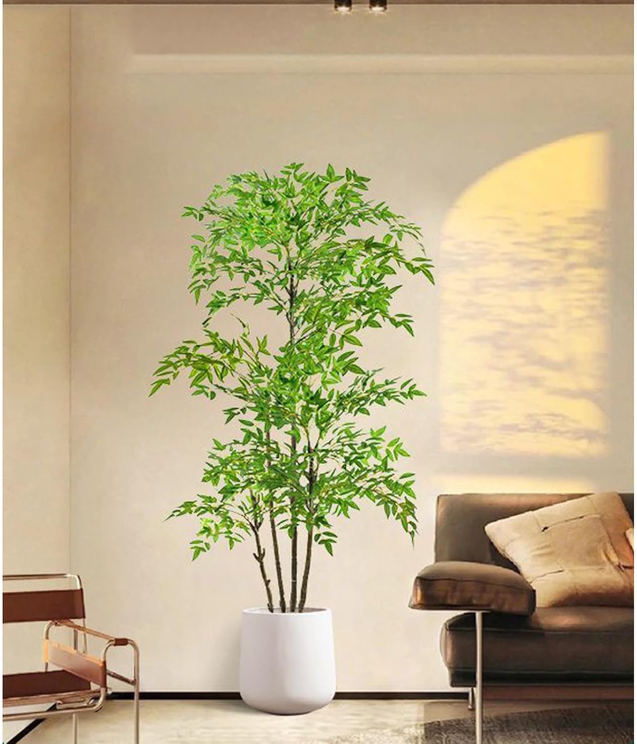 大型観葉植物 インテリア 室内 屋外 フェイクグリーン 多幸の木 フェイク植物 水やり不要 枯れない 精巧な造形 カラー7 1.6M 緻密なディテール再現 長持ち 劣化しにくい 人工盆栽植物 鉢付き｜GOTO funny 店