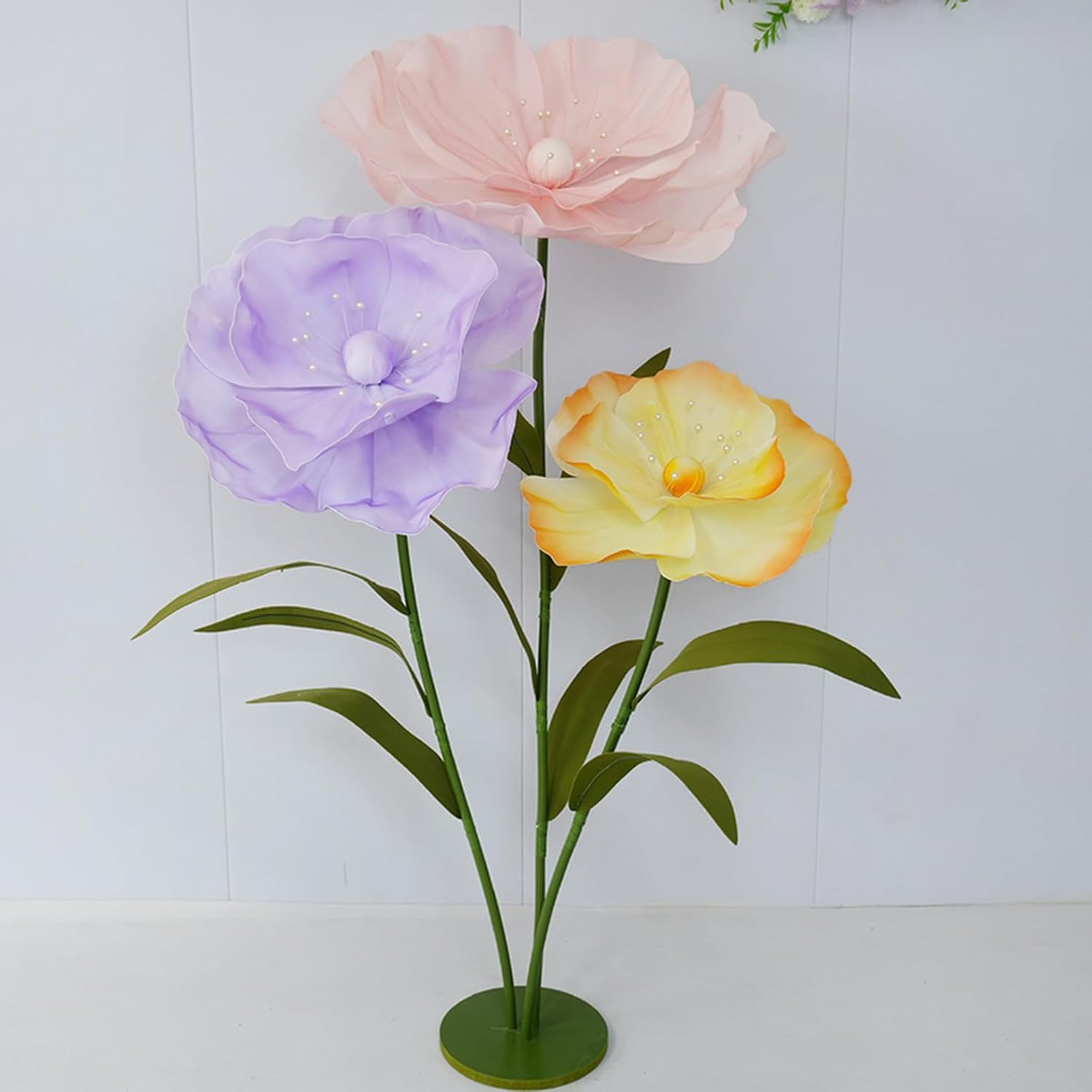 3本仕掛ける フェイクフラワー 大型造花 虞もの言う花 色合い1 3.SET 蝶柄 風窓見せびらかす バレンタインかざり付ける 花飾りつけ 御芽出度 室外相応う 商業主義創業 飾りつけ 美陳 バス発着場用 でき事かざり付ける 直