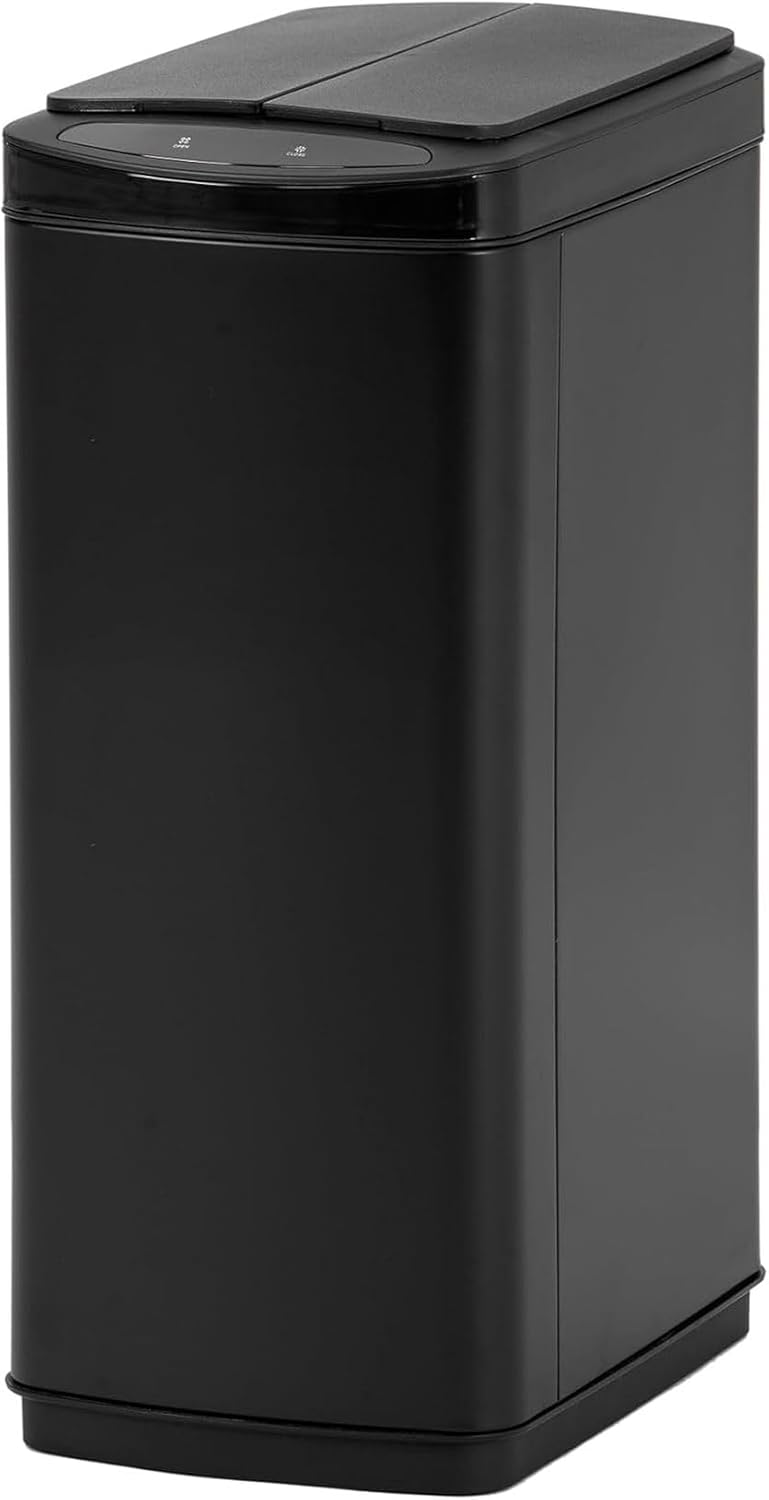 自動開閉ゴミ箱 50l スリム ゴミ箱 自動開閉式 50リットル 自動ゴミ箱 50l ふた付き センサー付きゴミ箱 自動 電池式 ステンレス ゴミ箱 蓋付き おしゃれ消臭 幅26cm ダストボックス|GOTO funny 店