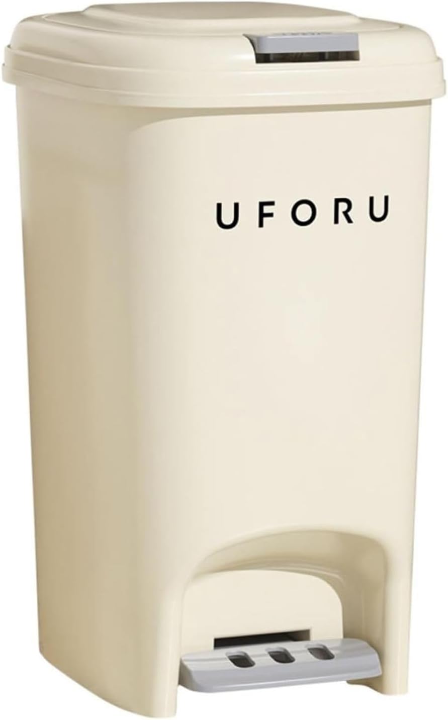 紙くずかご 上部付き添い人 8L 砂ぼこりボックス席 角型 うしろ押し ペダル式 紙くずかご か細い 今めかしい 抗菌 消臭 密閉 音皆無 可塑性物質 室内用便器 御厨子所 執務室用 リビングお部屋 お部屋 風呂場