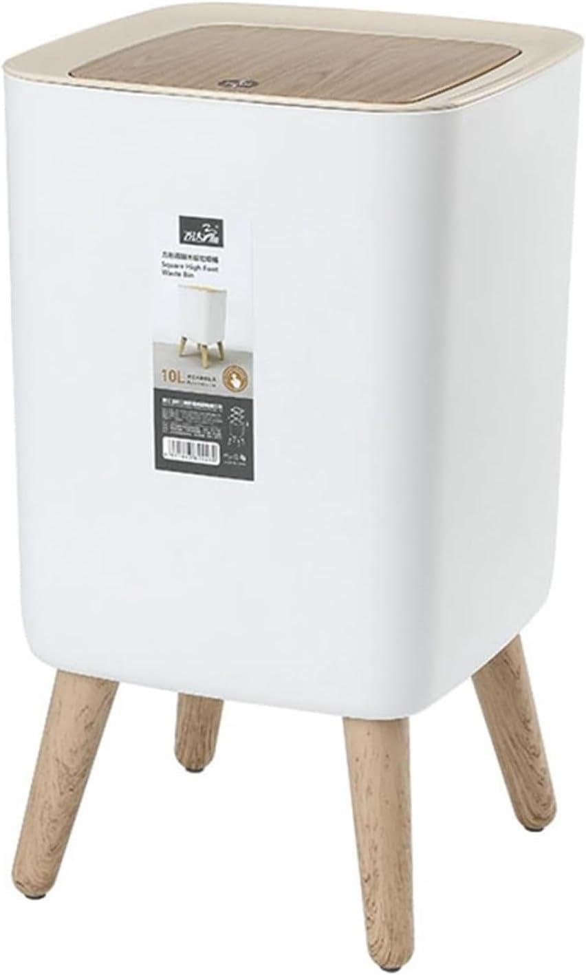 ゴミ箱 ふた付き 10L ダストボックス 角型 プッシュ式 ごみ箱 スリム 音無し おしゃれ 抗菌 密閉 消臭 部屋 トイレ プラスチック 浴室 オフィス用 リビングルーム キッチン