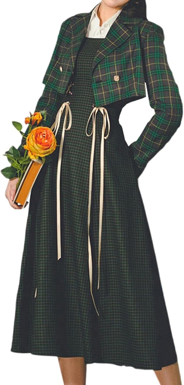 ワンピーススーツ レディース 秋冬 S~XL 2点セット ワンピース 長袖 ロング かわいい きれいめ オフィス セットアップ aライン ドレス パーカー 着痩せ おしゃれ 秋服 冬服 ロングワンピー|GOTO funny 店