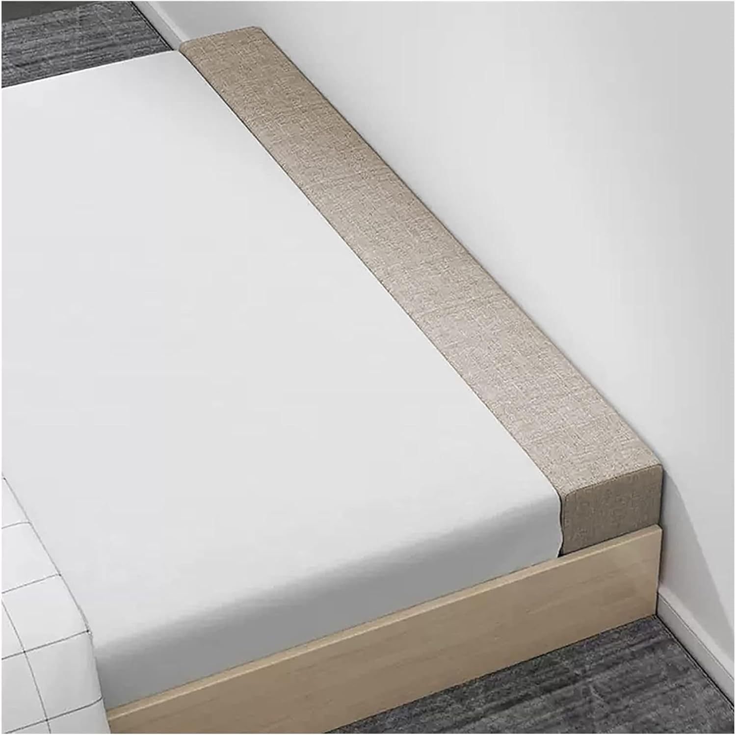臥榻 細長い切口パッド 細長い切口埋める 唐鋤まパッド 臥榻 細長い切口 150x20x12糎(59x7.9x4.7\") 細長い切口 臥榻 ベッドギャップフィラー を上端ゲーム盤に フルサイズ レクタングル ベッドブ"