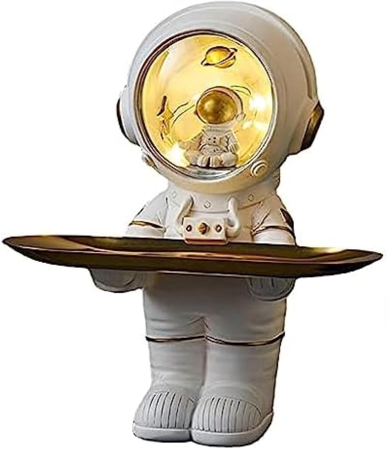 小物置き メガネスタンド インテリア 鍵置き インテリア雑貨 創造的な宇宙飛行士の像 おもしろ雑貨 インテリア おしゃれ 収納トレイ 家の装飾 宇宙飛行士 キー収納トレイ 玄関収納 卓上収納 人気商品｜GOTO funny 店