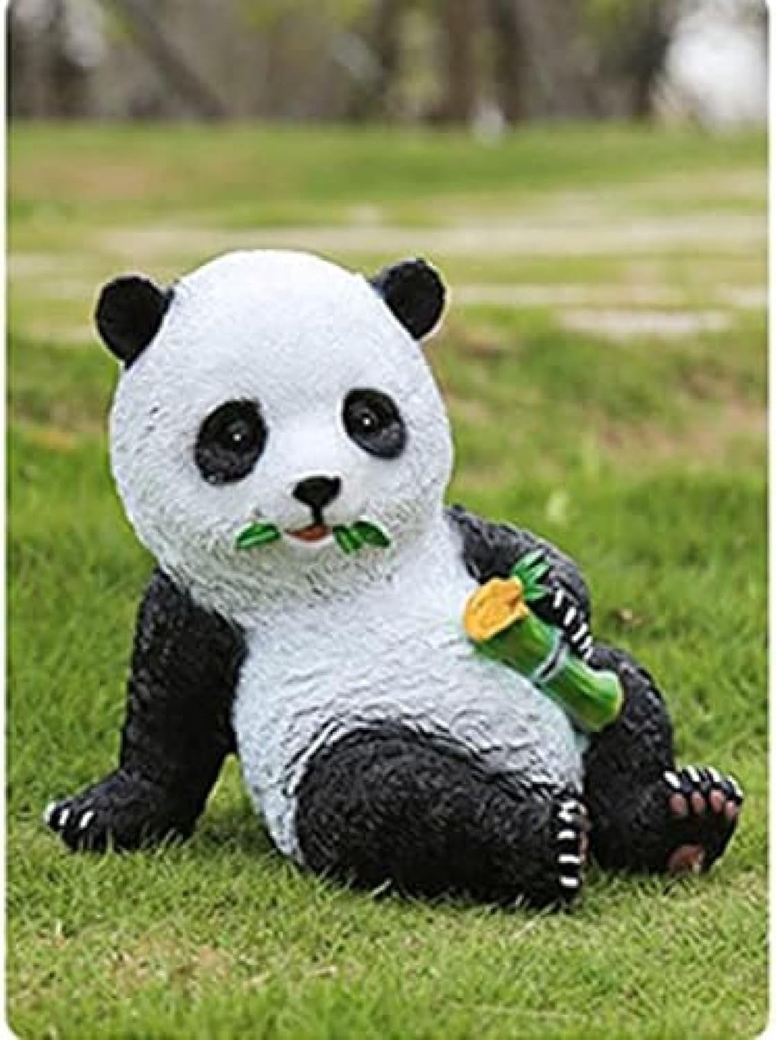 ガーデン オブジェ クマの置物 パンダ 樹脂製 オーナメント タイプ 置物 ガーデニング 動物 インテリア 雑貨 リアル かわいい 小さいサイズ 庭オブジェ 高級 クマオブジェ おきもの