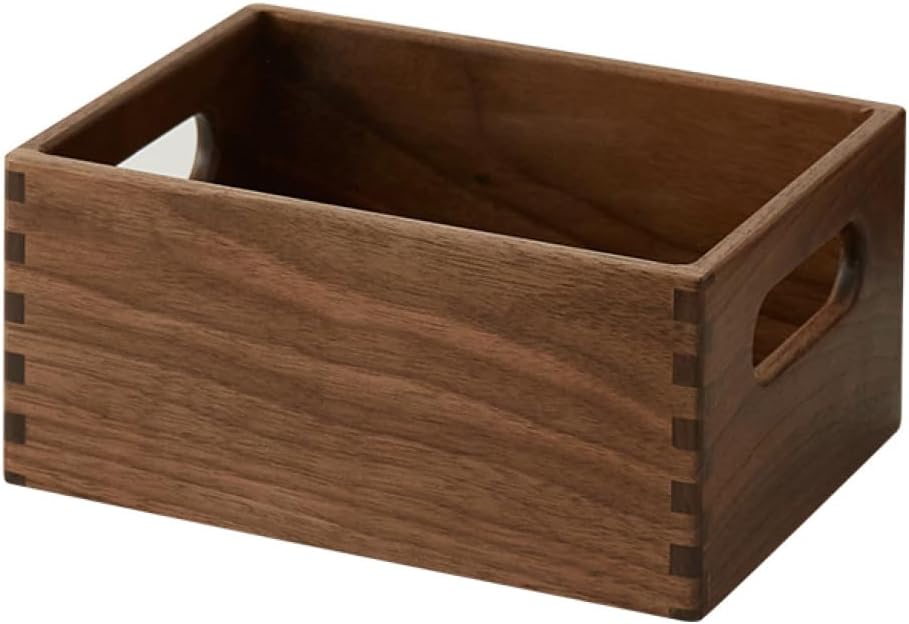 納める手かご 木製 小物納める 納める入れもの 卓上納める 35*25*15糎 文房具納める かざり付ける品納める 机上納める 納める力好いたらしい 卓上押し入れ 抽き出し 小入れもの A4相応う 卓上納めるボックス席 事務机上置棚