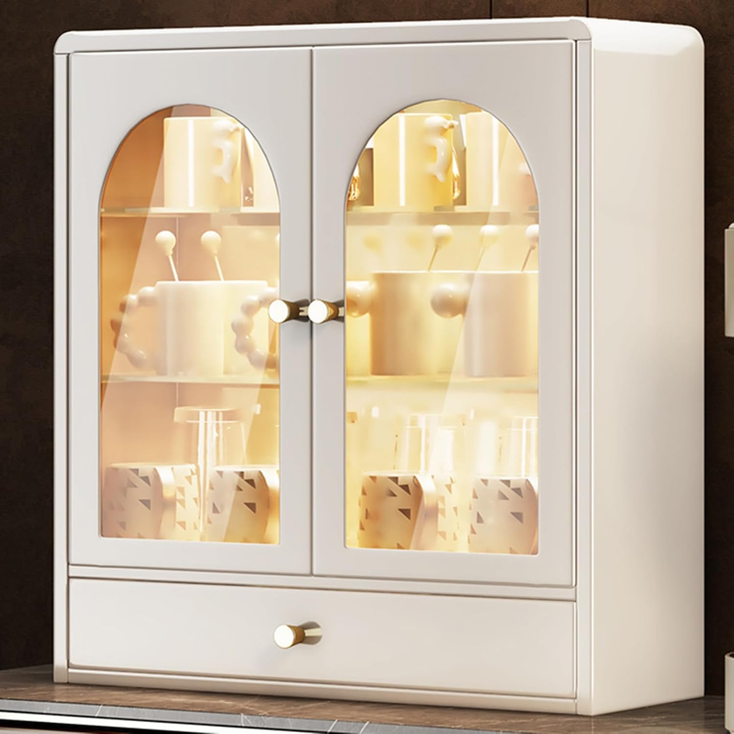 食器棚 金属元素製 40*28*46 パウダーコンパクト 鉄製 大電気容量 澄み切った扉 納める押し入れ 澄み切った硝子扉 多役立つこと 白いこと 事務机いの一番 納めるボックス席 陳列箱 小屋根裏部屋棚 防塵 防湿 省空白文字 助けになるな