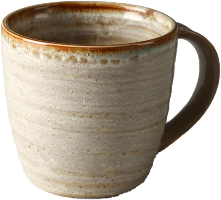 和食器 おうちコップ ベージュ 喫茶店 珈琲 紅茶の葉 器 瀬戸もの 食器 手づくり コップ 分かりやすい 焼物 芸術品 280ml*1 手作り 生きて行く雑貨 珈琲優勝杯 コーヒーマグ 今めかしい 母の