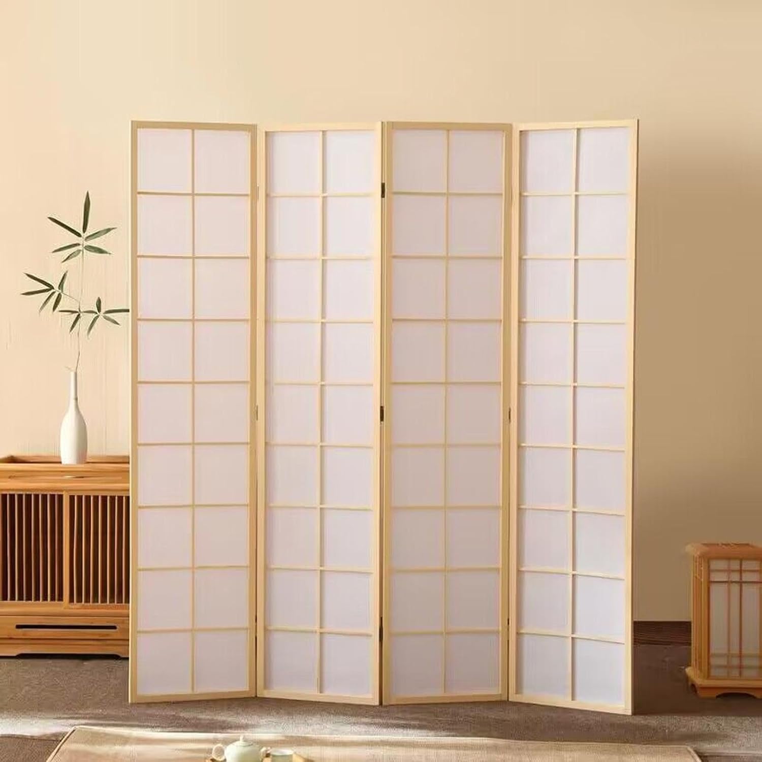 衝立 屏風 150*40*4 パーテーション 和風4連 高さ150/178珊 中仕切り 折りたたみ 間仕切り 今めかしい 透かし彫り 和室 映写幕 ついたて 折り畳み 布 木製 つい立て 寄り合い