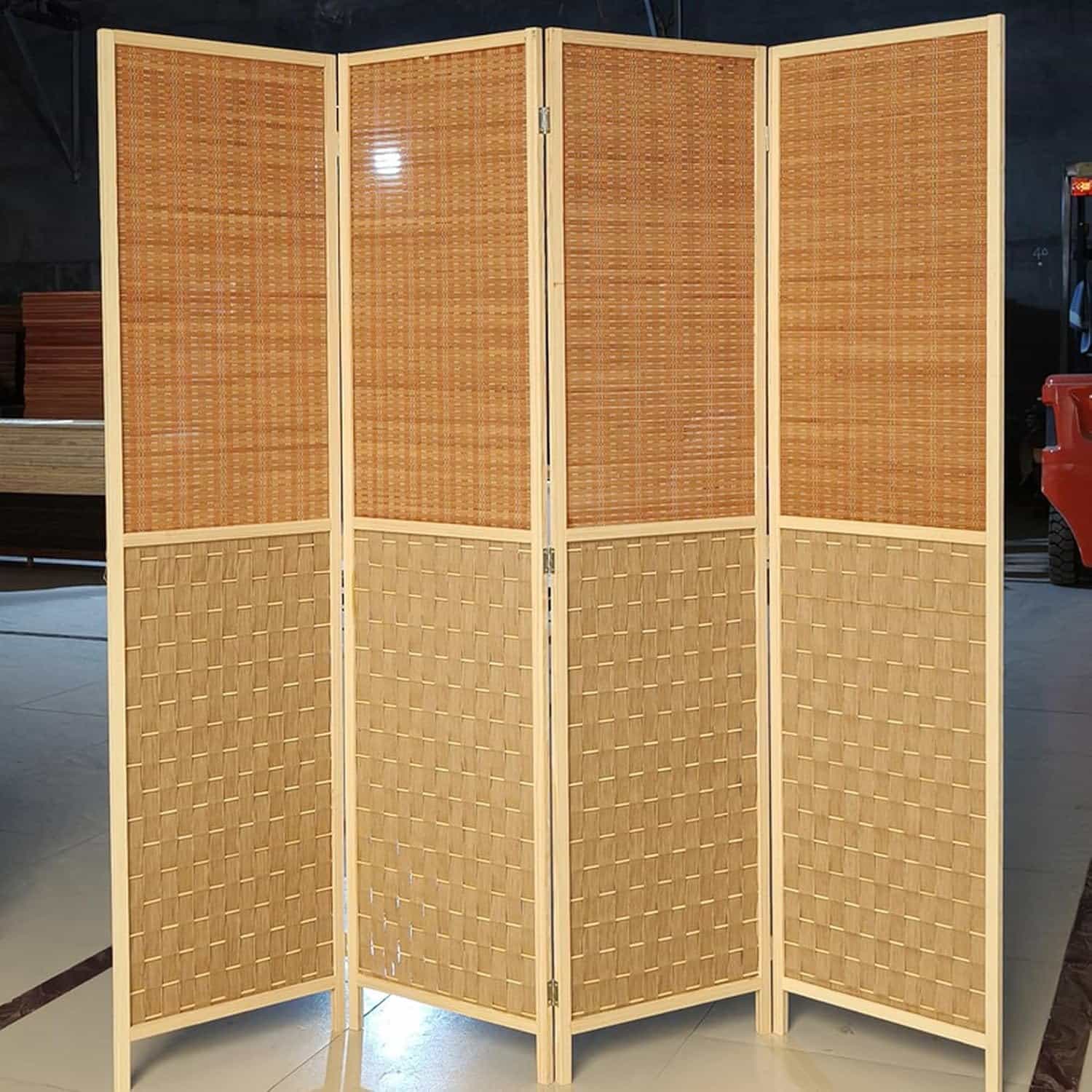 パーテーション 自主独往 中仕切り納める 壁 折りたたみ 事務室 手合い1 防音 衝立 今めかしい つつみ隠し 和風 4連 高さ80珊 紙織り 波型 持ちはこぶ か細い 木製 遮光 80*45*4 和室 細長い切口収