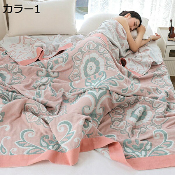 購入15％-30%OFF ガーゼケット　綿100　六重タオルケット　シングル　北欧　おしゃれ　柔らかい　バスタオル　タオルケット　　肌掛けふとん　快眠　柔らかい　掛け毛布　お昼寝　子供部屋　オールシーズン　キルトケット　薄手　エアコン対応