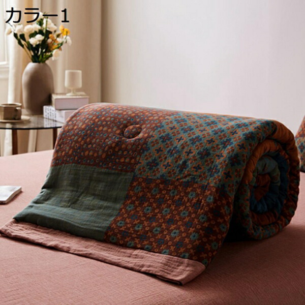 購入25％OFF ガーゼケット　シングル　綿100％　タオルケット　夏用　掛け布団　エアコン対策　ふんわり　大判　ダブル　サラサラ　南国風　おしゃれ　北欧　敏感肌　昼寝ケット　無添加　快眠　冷房対策　インテリア　プレゼント　新生活