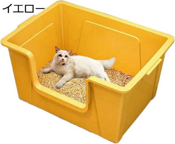 購入25％OFF 猫トイレ 大型 大型猫 猫用トイレ本体 深め 大きめ ラージ ワイドサイズ オープンタイプ 砂飛び散り防止 抗菌防臭 掃除簡単 スコップ付き ゆったり広々サイズ 大開口 ニャンとも清潔トイレ パープル L（62x43x32cm)｜GOTO funny 店