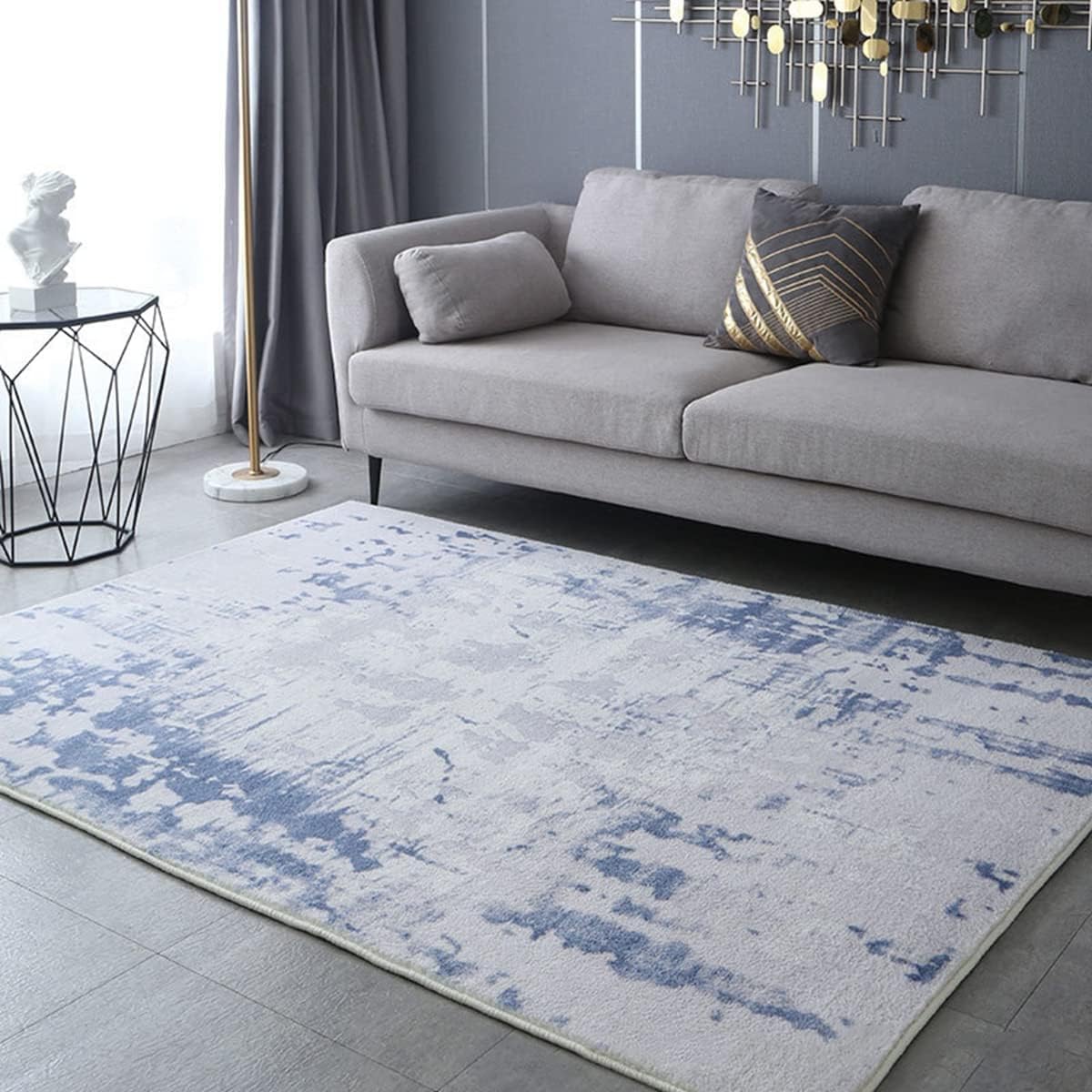 ラグ カーペット ふわふわ 洗える 厚い 北欧風 絨毯 ラグマット イミテーションカシミア 模造カシミア 防ダニ|GOTO funny 店