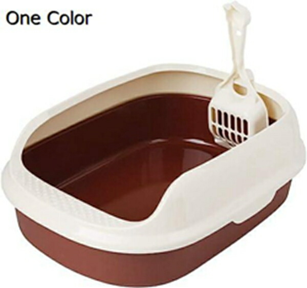 購入15％-30%OFF 猫用トイレ本体 40&times;29&times;13.5cmスコップ付き 飛び散り防止 耐久性 洗い可能 防臭 軽量 ペット用品 組み立て不要 猫の大きいトイレ 子猫、小柄な猫用 全年齢猫用｜GOTO funny 店